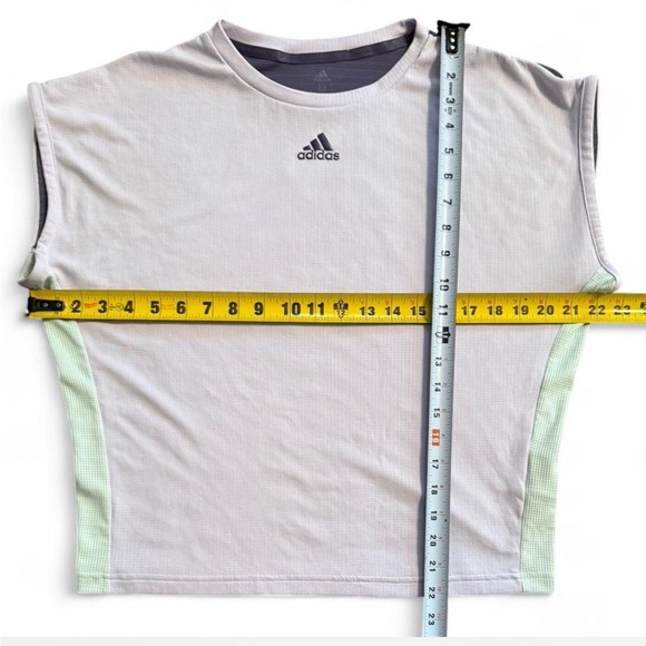 Women’s Adidas Sleeveless Retro Performance Top. M - Picture 3 of 4